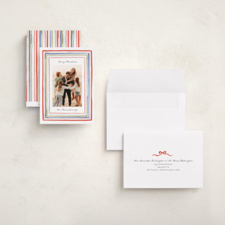 This is a gumdrop holiday photo cards with standard by Alethea and Ruth called painted frame lines printing on recycled smooth signature in grand