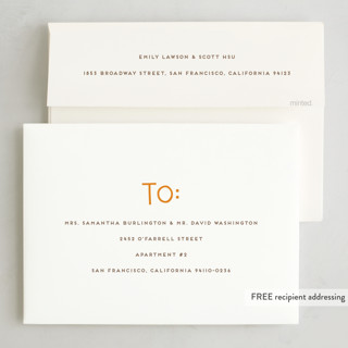 This is a rainbow holiday photo cards with standard by Snow and Ivy called love and cheer printing on signature in grand