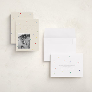 This is a cookie dough holiday photo cards with standard by Jelena Vuletic called dotura printing on signature in grand