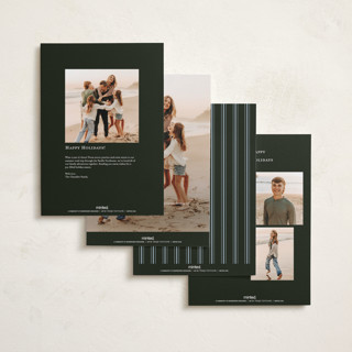 This is a juniper berry holiday photo cards with standard by Erin L. Wilson called juniper garland printing on signature in grand