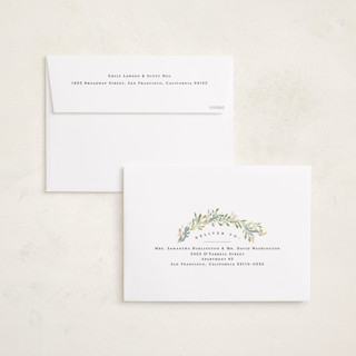 This is a juniper berry holiday photo cards with standard by Erin L. Wilson called juniper garland printing on signature in grand