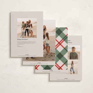 This is a forest holiday photo cards with standard by Karidy Walker called oh what fun script printing on recycled smooth signature in grand