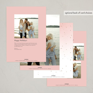 This is a dawn holiday photo cards with standard by Petra Kern called mountaineer printing on signature in grand