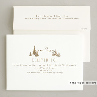 This is a dawn holiday photo cards with standard by Petra Kern called mountaineer printing on signature in grand