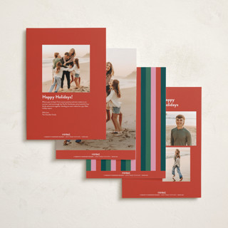 This is a holly holiday photo cards with standard by Annie Holmquist called big joy printing on signature in grand