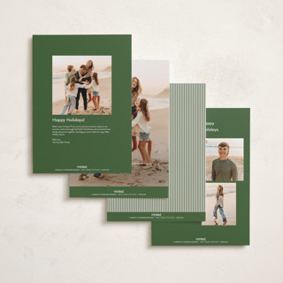 This is a holiday holiday photo cards with standard by Kelly Schmidt called vintage border printing on recycled smooth signature in grand