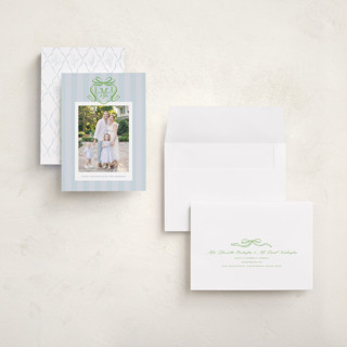 This is a frost holiday photo cards with standard by Pink House Press called southern charm printing on signature in grand