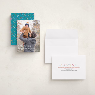 This is a sugar holiday photo cards with standard by Kimberly Morgan called bright and new printing on recycled smooth signature in grand