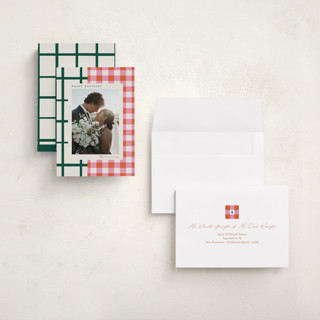 This is a gumdrop holiday photo cards with standard by Carrie ONeal called grandmas dishes printing on recycled smooth signature in grand