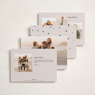 This is a blush holiday photo cards with standard by Iveta Angelova called messy & bright printing on signature in grand