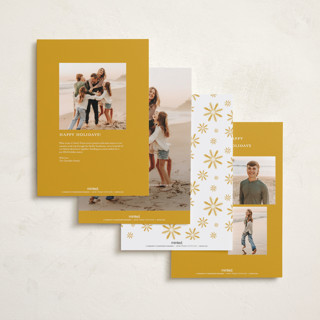 This is a sun holiday photo cards with standard by Erika Firm called mini cabana stripes printing on signature in grand