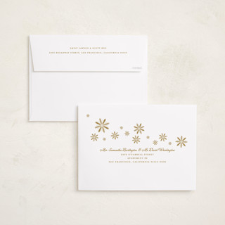 This is a sun holiday photo cards with standard by Erika Firm called mini cabana stripes printing on signature in grand