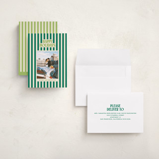 This is a balsam holiday photo cards with standard by Ekko Studio called bold & bright printing on recycled smooth signature in grand