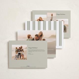 This is a snowflake holiday photo cards with standard by Chris Griffith called holiday fun printing on signature in grand