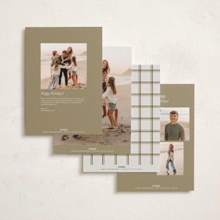 This is a golden holiday photo cards with standard by Stacey Meacham called elegant overlap printing on signature in grand