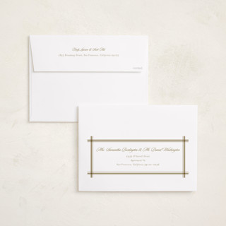This is a golden holiday photo cards with standard by Stacey Meacham called elegant overlap printing on signature in grand