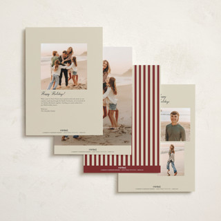 This is a berry holiday photo cards with standard by Maja Cunningham called vintage photo card printing on signature in grand