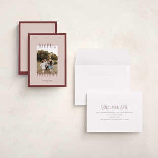 This is a cranberry sauce holiday photo cards with standard by Blustery August called cranberry sauce printing on signature in grand