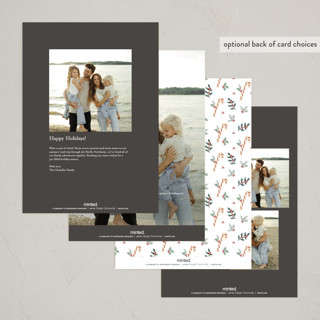 This is a bells holiday photo cards with standard by Cass Loh called family crest printing on recycled smooth signature in grand