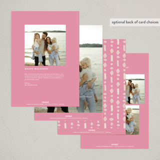 This is a cupcake holiday photo cards with standard by Vivian Yiwing called dazzled printing on recycled smooth signature in grand