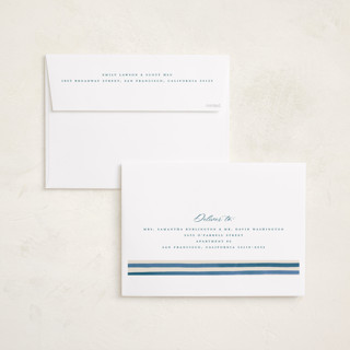 This is a blue jay holiday photo cards with standard by Teju Reval called vintage stripes printing on recycled smooth signature in grand