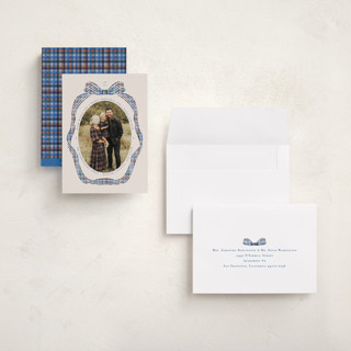 This is a bluebell holiday photo cards with standard by Pati Cascino called angelina printing on recycled smooth signature in grand