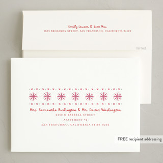 This is a vanilla holiday photo cards with standard by Erika Firm called vintage christmas ornament printing on signature in grand