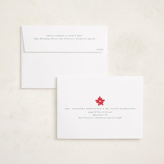 This is a eggnog holiday photo cards with standard by Claudia Orengo called pique nique printing on recycled smooth signature in grand