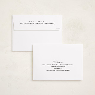 This is a tuxedo holiday photo cards with standard by Annie Shapiro called primrose printing on recycled smooth signature in grand