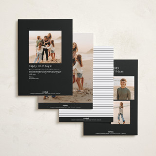 This is a coal holiday photo cards with standard by JoAnn Jinks called max printing on signature in grand