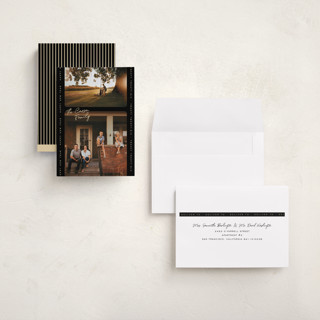 This is a retro holiday photo cards with standard by Pixel and Hank called characteristic printing on recycled smooth signature in grand