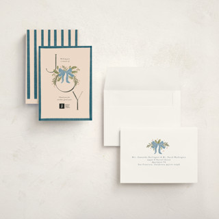 This is a wintermint holiday photo cards with standard by Creo Study called vintage joy printing on signature in grand