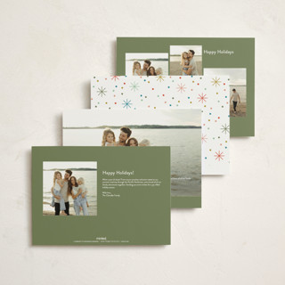 This is a confetti holiday photo cards with standard by Robert and Stella called cheers to you! printing on signature in grand