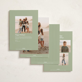 This is a snow holiday photo cards with standard by Pippa Shaw called purest printing on recycled smooth signature in grand