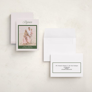 This is a petal holiday photo cards with standard by Lottie Aldarwish called blessed peace printing on signature in grand
