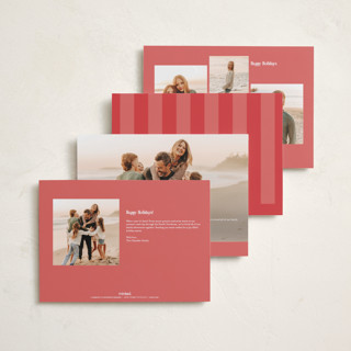 This is a snow holiday photo cards with standard by Tamara Hilje called carper printing on recycled smooth signature in grand