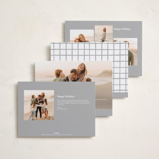 This is a snow holiday photo cards with standard by AK Graphics called notes printing on signature in grand