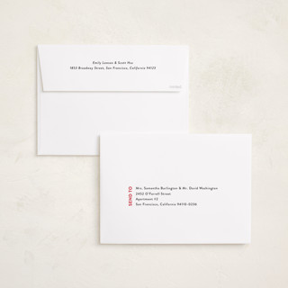 This is a berry holiday photo cards with standard by Wendy Chung called modern postcard printing on recycled smooth signature in grand