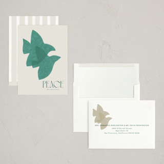This is a tree holiday photo cards with standard by Tamara Hilje called doves printing on signature in grand