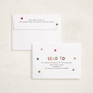 This is a cozy cabin holiday photo cards with standard by Kercia Jane called full of joy (& cheer) printing on recycled smooth signature in grand