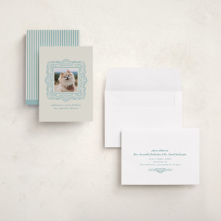 This is a frost holiday photo cards with standard by mo kelley called friendly frame printing on recycled smooth signature in grand