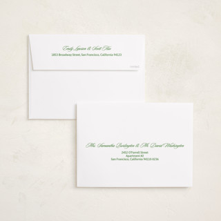 This is a mint holiday photo cards with standard by Inkblot Design called duplicity printing on signature in grand