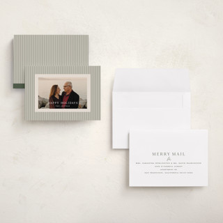 This is a balsam holiday photo cards with standard by Kristie Kern called the prep printing on recycled smooth signature in grand