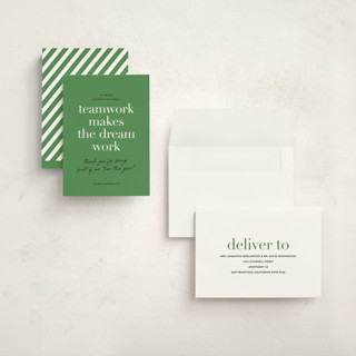 This is a grass holiday photo cards with standard by Sara Hicks Malone called teamwork printing on signature in grand