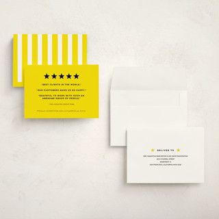 This is a lemon holiday photo cards with standard by Sara Hicks Malone called five-star client review printing on signature in grand