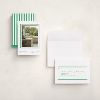 This is a wreath holiday photo cards with standard by Megan Davis called poplin printing on signature in grand