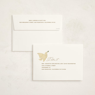 This is a twilight holiday photo cards with standard by Creo Study called peace dove printing on signature in grand