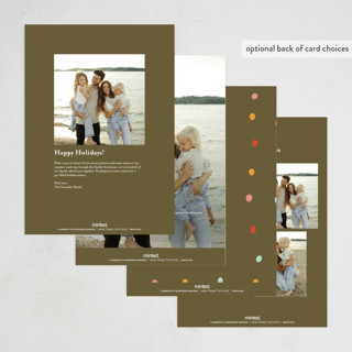 This is a cotton holiday photo cards with standard by Ani Somi called silver tip printing on signature in grand