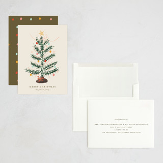 This is a cotton holiday photo cards with standard by Ani Somi called silver tip printing on signature in grand