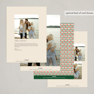 This is a fruitcake holiday photo cards with standard by Pixel and Hank called fruitcake printing on signature in grand